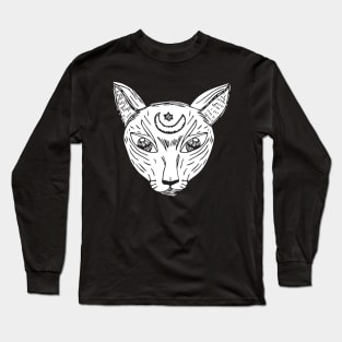 Devon rex Cat Holding On Long Sleeve T-Shirt